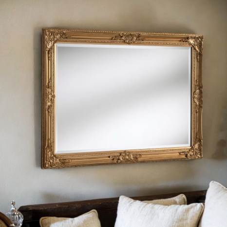 Yearn Mirrors Florence Gold Leaf Mirror 104cm x 73cm