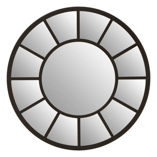 Tiffany Black Finish Wall Mirror