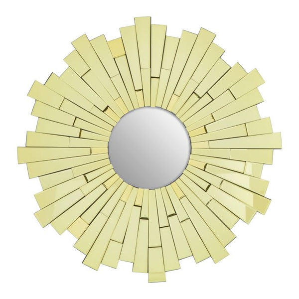 Glitzy Large Circular Wall Mirror