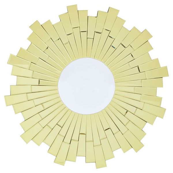 Glitzy Small Circular Wall Mirror