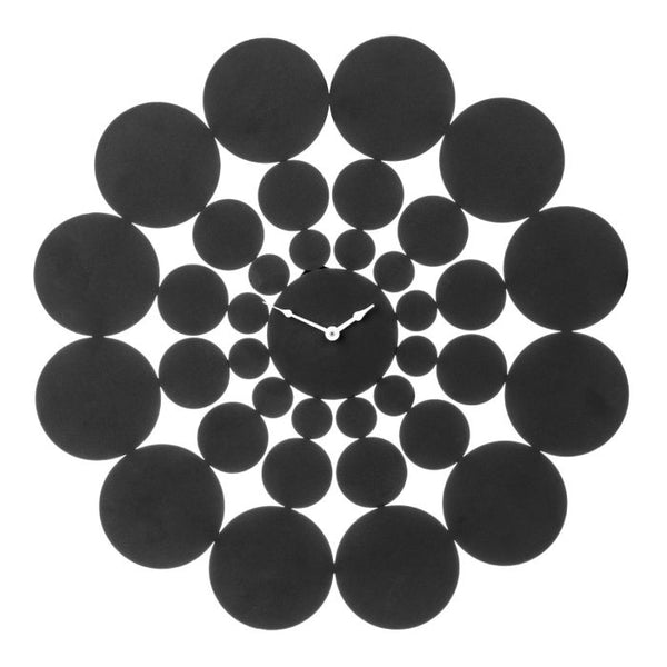 Black Discs Design Wall Clock