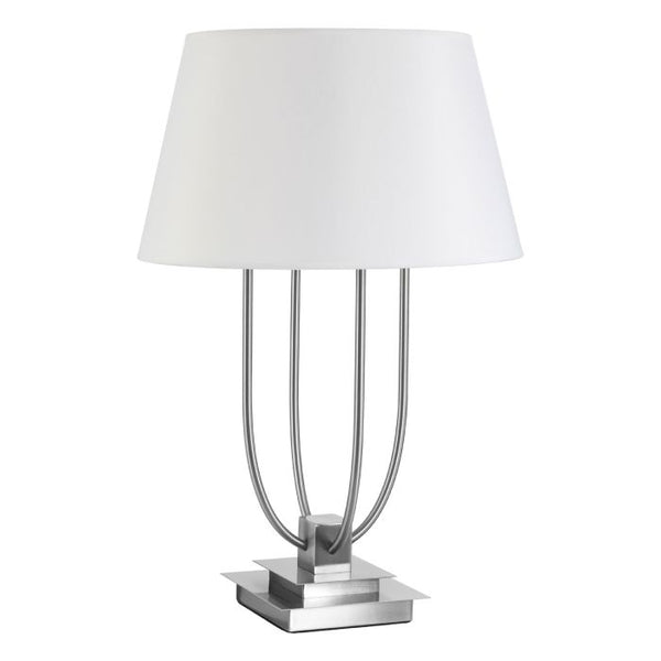 Regents Park White Shade / EU Plug Table Lamp