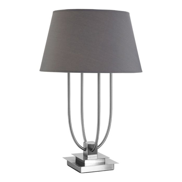 Regents Park Grey Shade / EU Plug Table Lamp