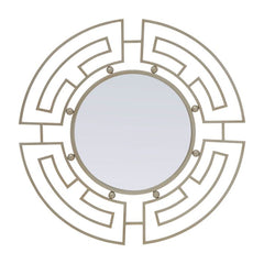 Jalal Silver Metal Frame Round Wall Mirror