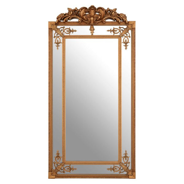 Bevelled Mirror with Gold Finish