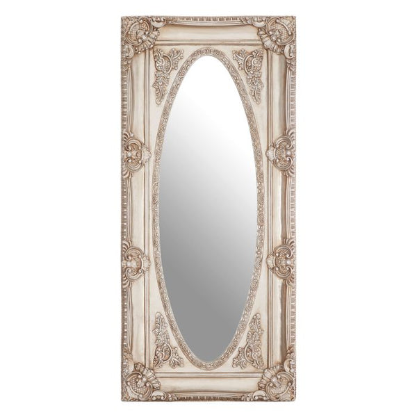 Marseille Champagne Oval Border Wall Mirror