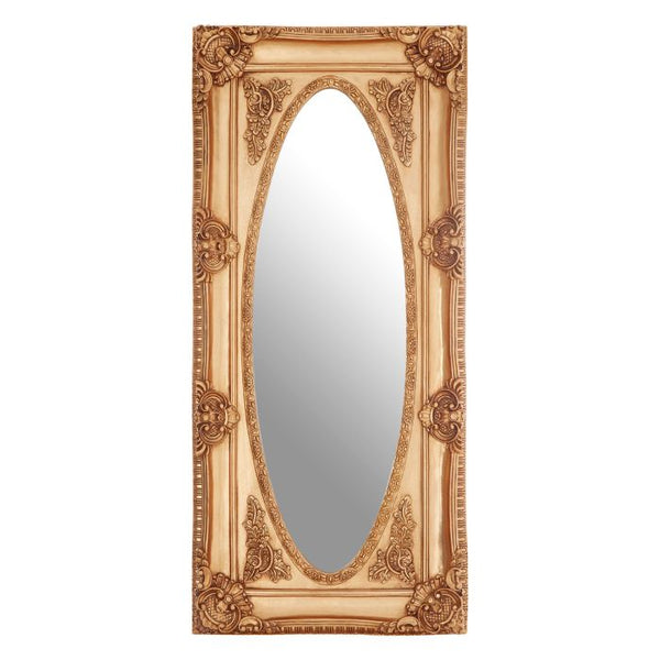 Marseille Gold Finish Oval Border Wall Mirror