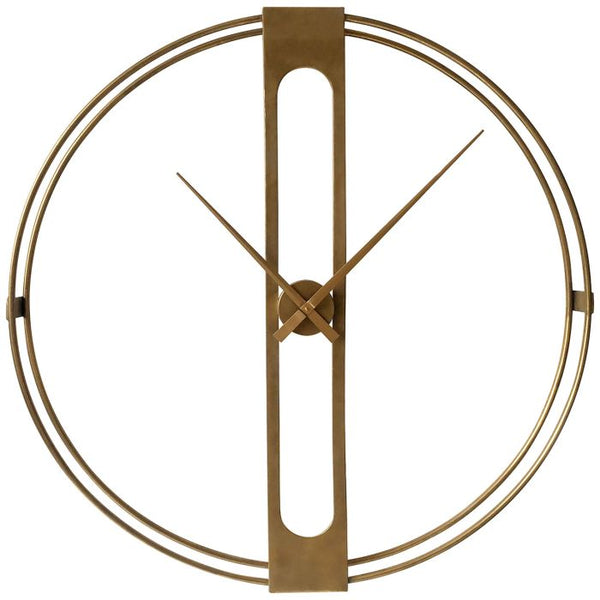 Beauly Gold Metal Wall Clock