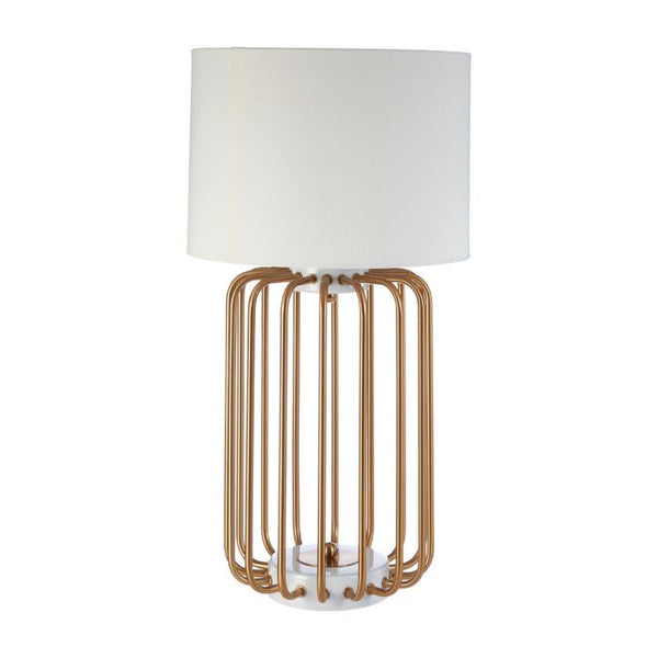 Zora Gold Caged Table Lamp