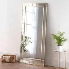 Yearn Mirrors Brass Standing Mirror 81cm x 173cm