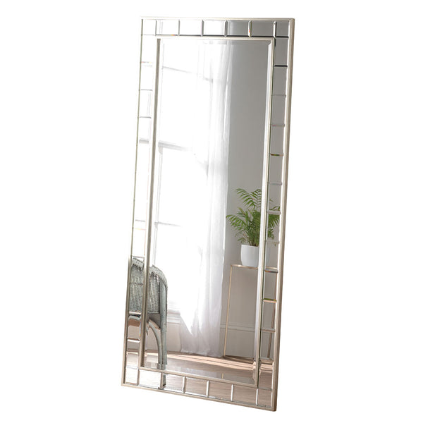 Yearn Mirrors Silver Standing Mirror (Hand Made) 81cm x 173cm