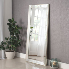 ART590 Medium Mirror Champagne - 76cm x 168cm: A stylish and elegant rectangular mirror with a champagne-toned frame, measuring 76cm in width and 168cm in height. The frame features intricate detailing and a reflective surface that adds a touch of sophistication to any space.