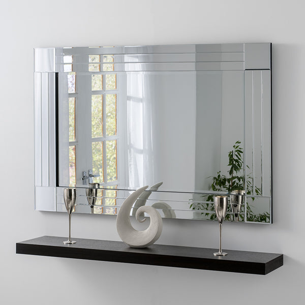 Yearn Mirrors Black Rectangle Mirror 120cm x 80cm