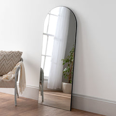 Yearn Mirrors Black Arch Standing Mirror 60x150