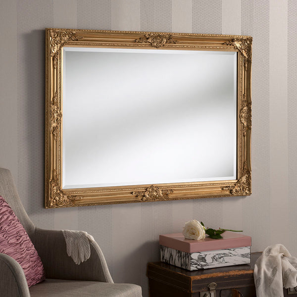 Yearn Mirrors Florence Gold Leaf Mirror 104cm x 73cm