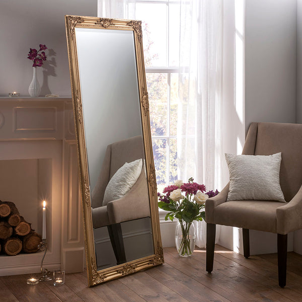 Yearn Mirrors Florence Gold Leaf Mirror 73cm x 162cm
