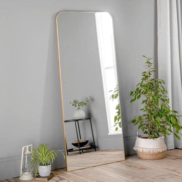 Yearn Mirrors Reine Gold Leaf Standing Mirror 80cm x 180cm