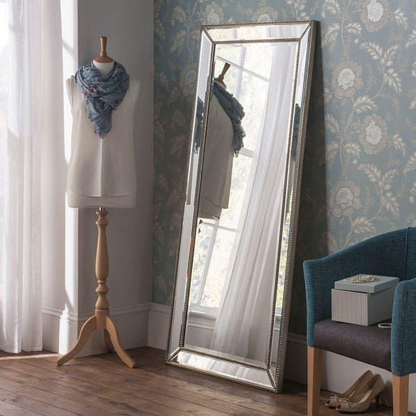 Yearn Mirrors Silver Standing Mirror 78cm x 167cm