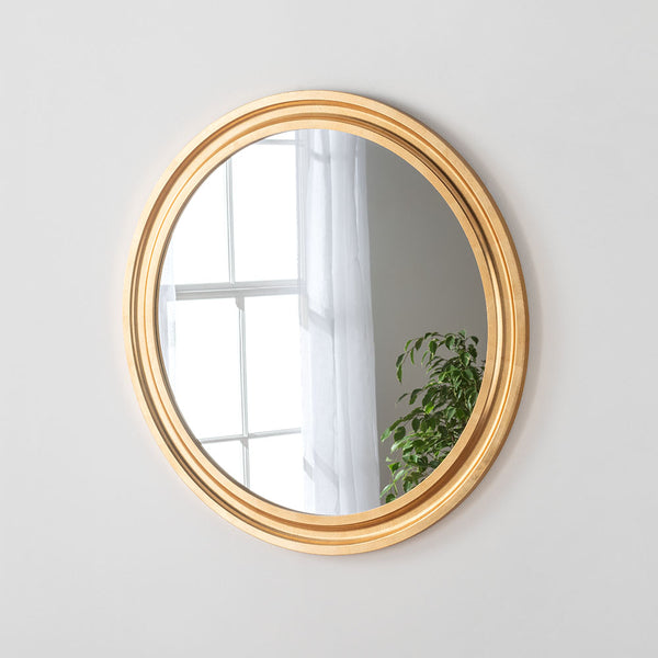 Yearn Mirrors Round Gold Leaf Mirror 60cm x 60cm