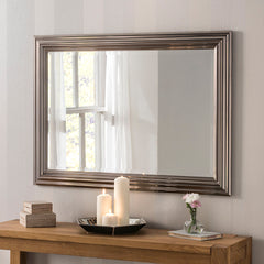 Yearn Mirrors Dark Chrome Rectangle Mirror 45cm x 129cm